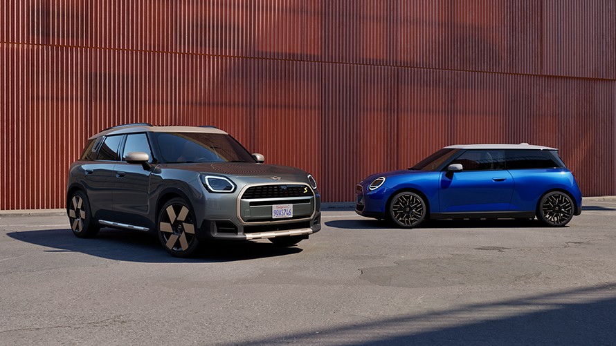 MINI Electric parked